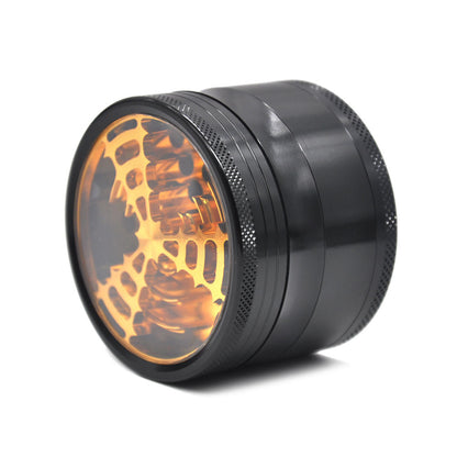 Cool Aluminum Alloy  Skylight Wifi Signal Logo Tooth Smoke Grinder Metal Grinder