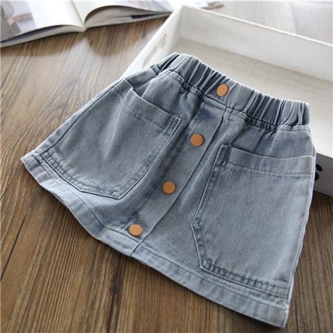 Foreign Girl''s Candy Color Versatile Cotton Small Waist Skirt Korean