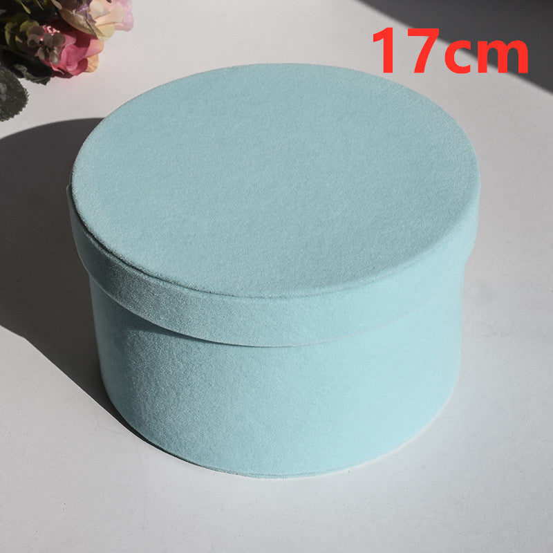 Round Box Gift Box Hug Bucket Eternal Flower With Hand Gift Box Florist Supplies