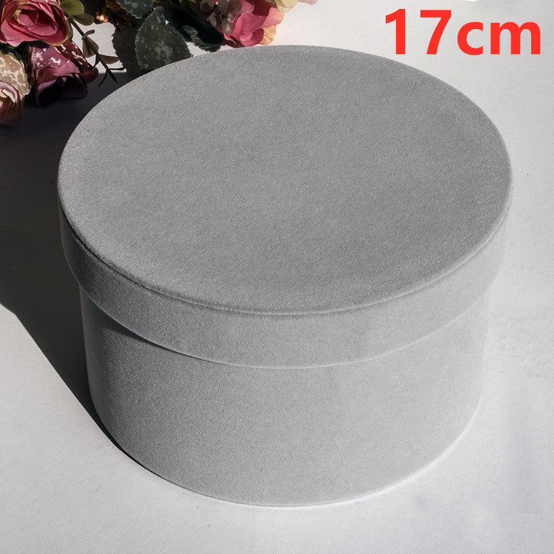 Round Box Gift Box Hug Bucket Eternal Flower With Hand Gift Box Florist Supplies