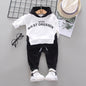 Long-Sleeved Pullover And Hooded Sweater Casual Sports Two-Piece Suit