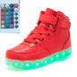 High-top LED Luminous Shoes Remote Control Light Shoes Square Ghost Dance Light Shoes Luminous Running Shoes Men And Women Shoes - FLIPSTYLEZLLC