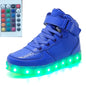 High-top LED Luminous Shoes Remote Control Light Shoes Square Ghost Dance Light Shoes Luminous Running Shoes Men And Women Shoes - FLIPSTYLEZLLC