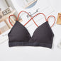 Threaded Hollow Beauty Back Cross Strap Tube Top
