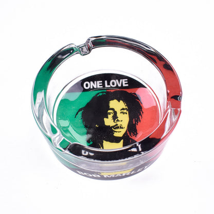 New Product BOB MARLEY Glass Ashtray, Creative Personality, Indigenous Ashtray, Cartoon Ashtray, Smoking Accessories