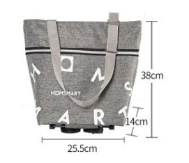 Pull Cart Shopping Food Organizer Trolley Bag On Wheels Bags Folding Portable Shopping Bags Buy Vegetables Bag Tug Package