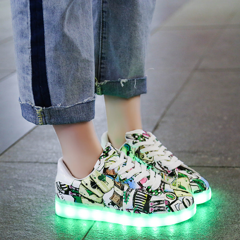 New American stars Luminous light up Unisex shoes