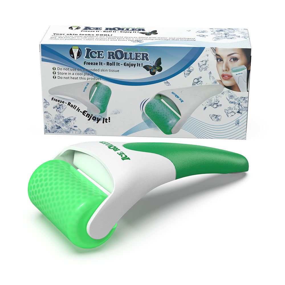 Ice Roller White Green Purple Blue Powder Plastic Massager OEM Customized Yikai Microneedle