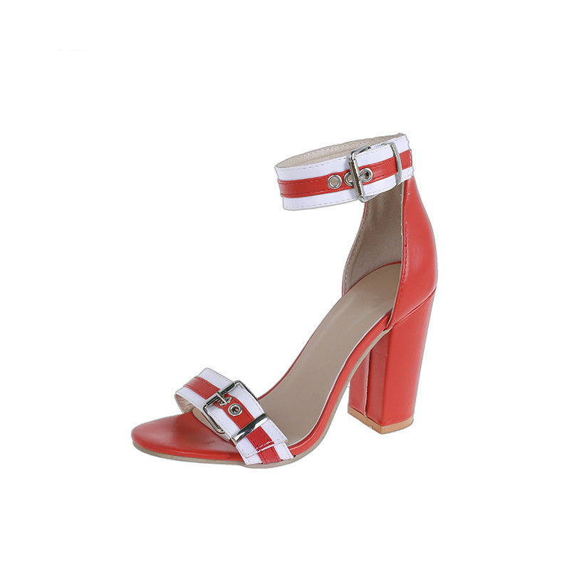 Trade Plus Size Baotou High-Heeled Women'S Sandals