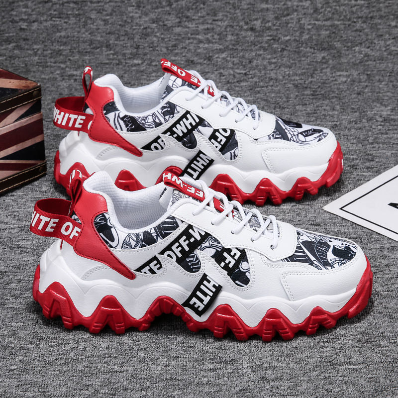 Red AUTHTENTIC  Breathable Sports Shoes Casual Canvas Shoes Men'S Fashion Shoes