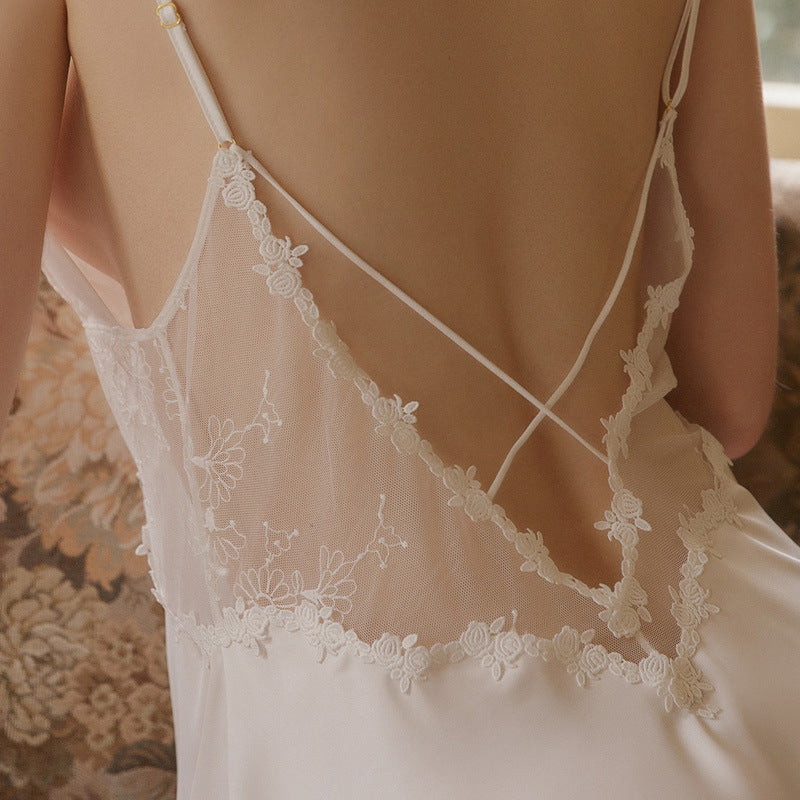 Sexy Lingerie Hot Hollow Beauty Back Strap Nightdress