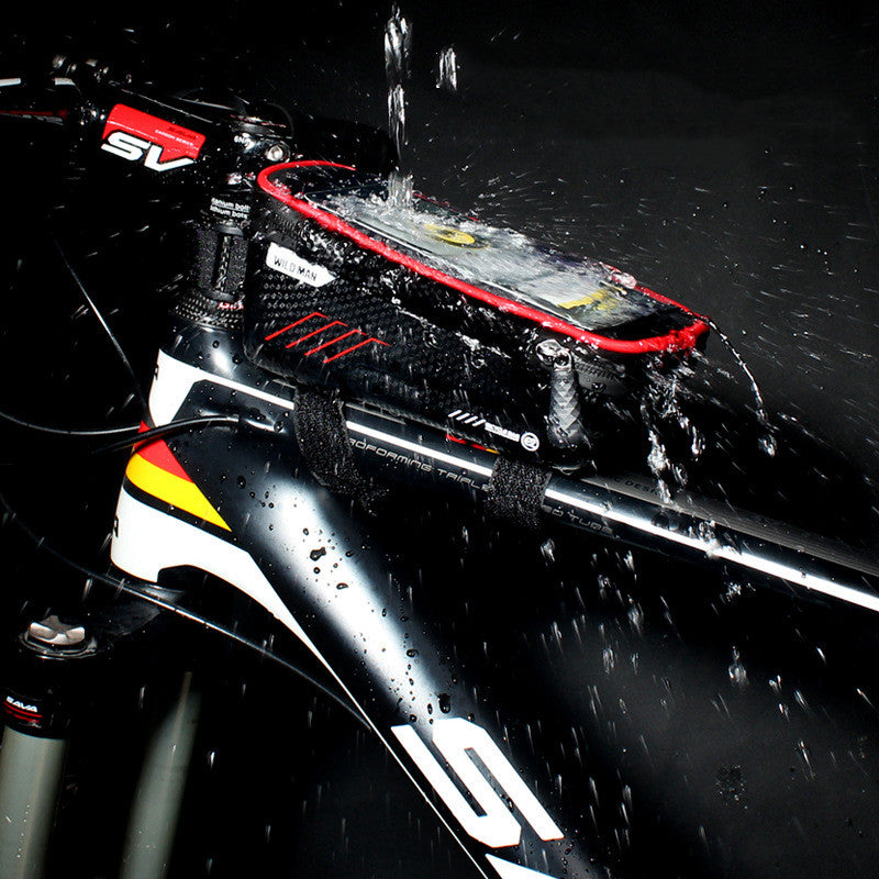 Hard shell bicycle bag mountain bike front beam bag top tube mobile phone bag saddle bag