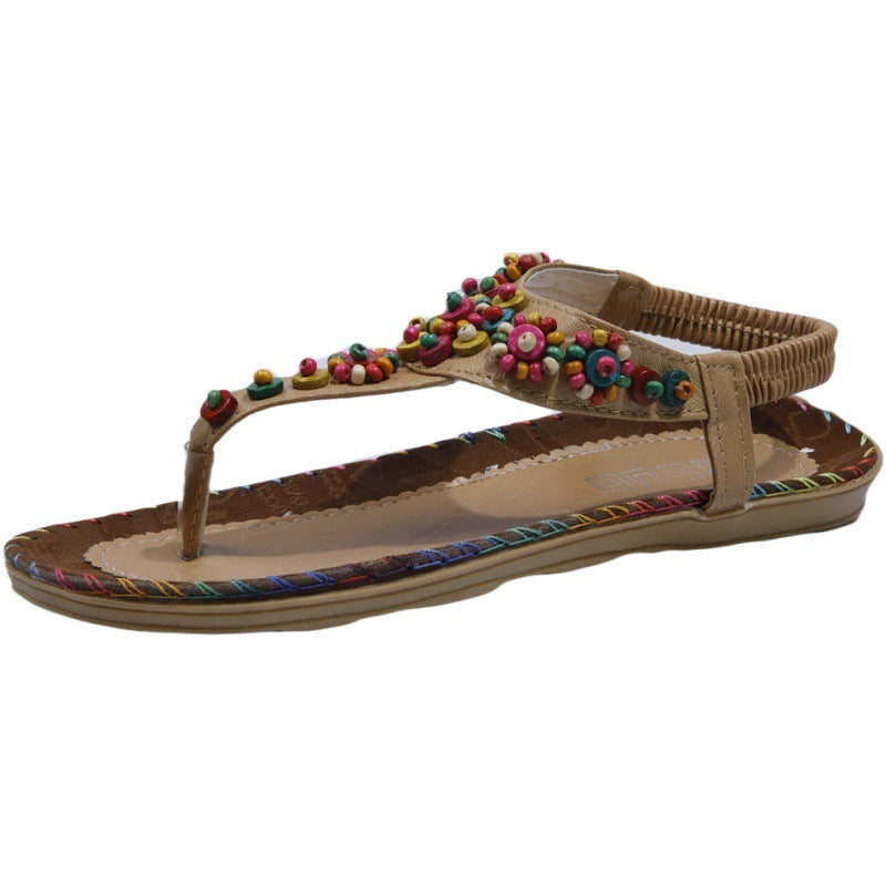 Sandals Women's Beaded Beach Shoes Women - FLIPSTYLEZLLC