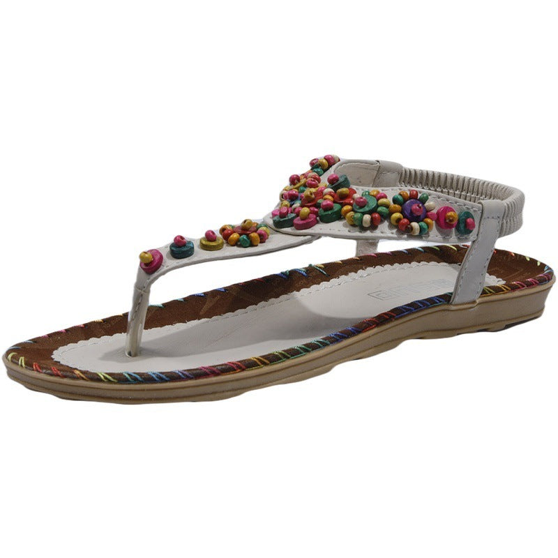 Sandals Women's Beaded Beach Shoes Women - FLIPSTYLEZLLC