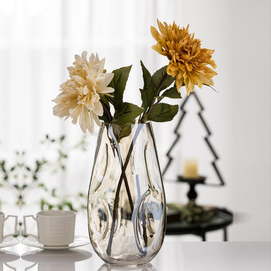 Creative Simple Irregular Glazed Glass Vase