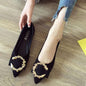Shallow Mouth Tip Flats For Women Soft Lazy A Pedal Shoes Flat Shoes Women Shoes Woman - FLIPSTYLEZLLC