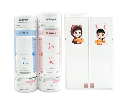 Long Student Pencil Case, Multifunctional Pencil Case, Plastic Double-layer Children's Creative Pencil Case