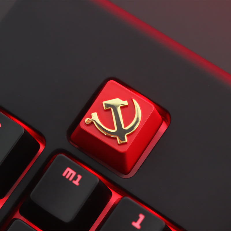 Keystone Customized Personalized Relief Zinc Aluminum Alloy Metal Keycap Mechanical Keyboard  Height Button 68 Yuan File