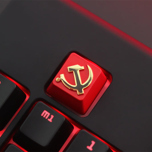 Keystone Customized Personalized Relief Zinc Aluminum Alloy Metal Keycap Mechanical Keyboard  Height Button 68 Yuan File