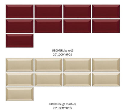 Funlife New Product American Black Terrazzo Tile Sticker Long Brick Wall Sticker Waterproof And High Temperature Resistant UB005