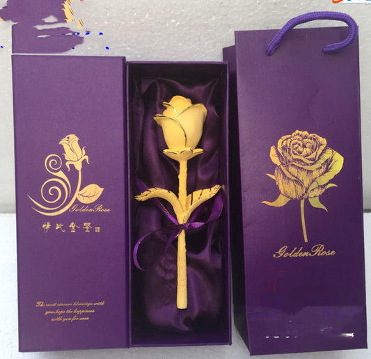 Rongsha Gold Rose Bouquet Gold Plated Rose