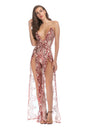 Sling Deep V-neck Sexy Back Long Dress
