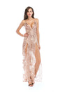 Sling Deep V-neck Sexy Back Long Dress
