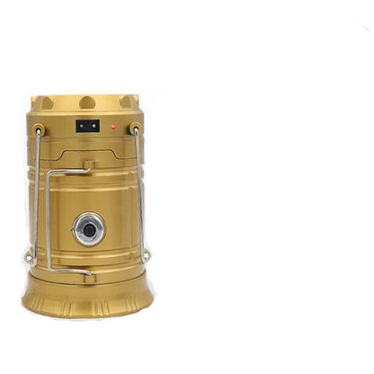 Outdoor Camping Light Solar Rechargeable LED Emergency Light Colorful With Fan