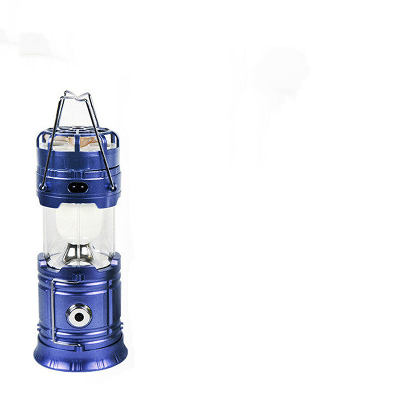 Outdoor Camping Light Solar Rechargeable LED Emergency Light Colorful With Fan