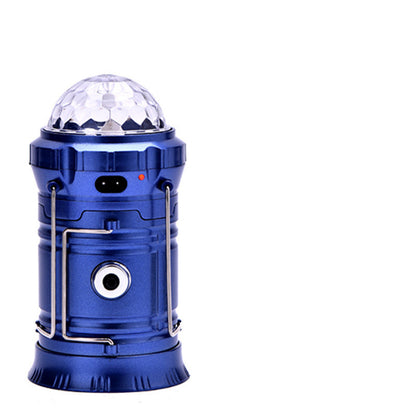 Outdoor Camping Light Solar Rechargeable LED Emergency Light Colorful With Fan