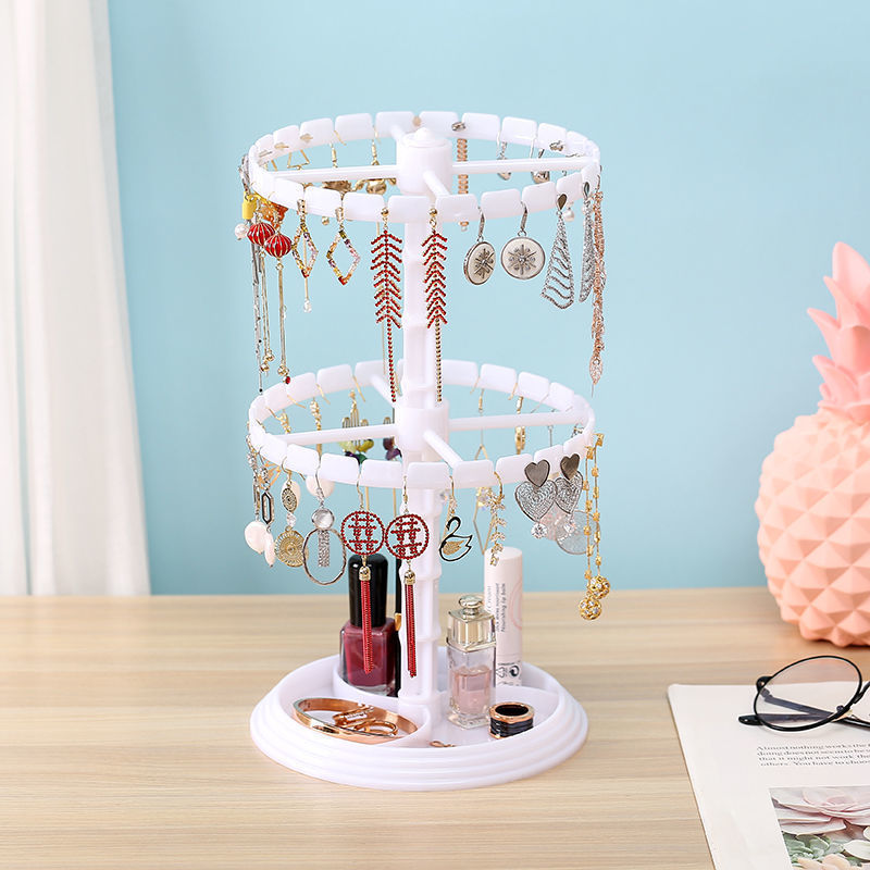 Rotatable Earring Storage Rack