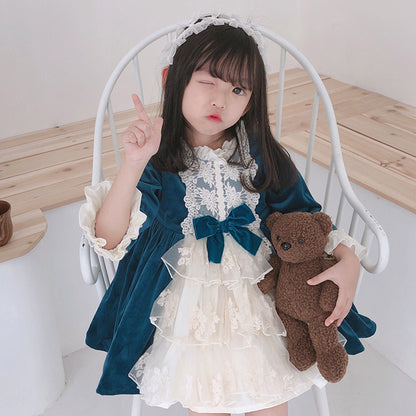 One Year Old Dress Baby Girl Dress Spring Summer Dress Foreign Child Lolita Spanish Girl Princess Dress