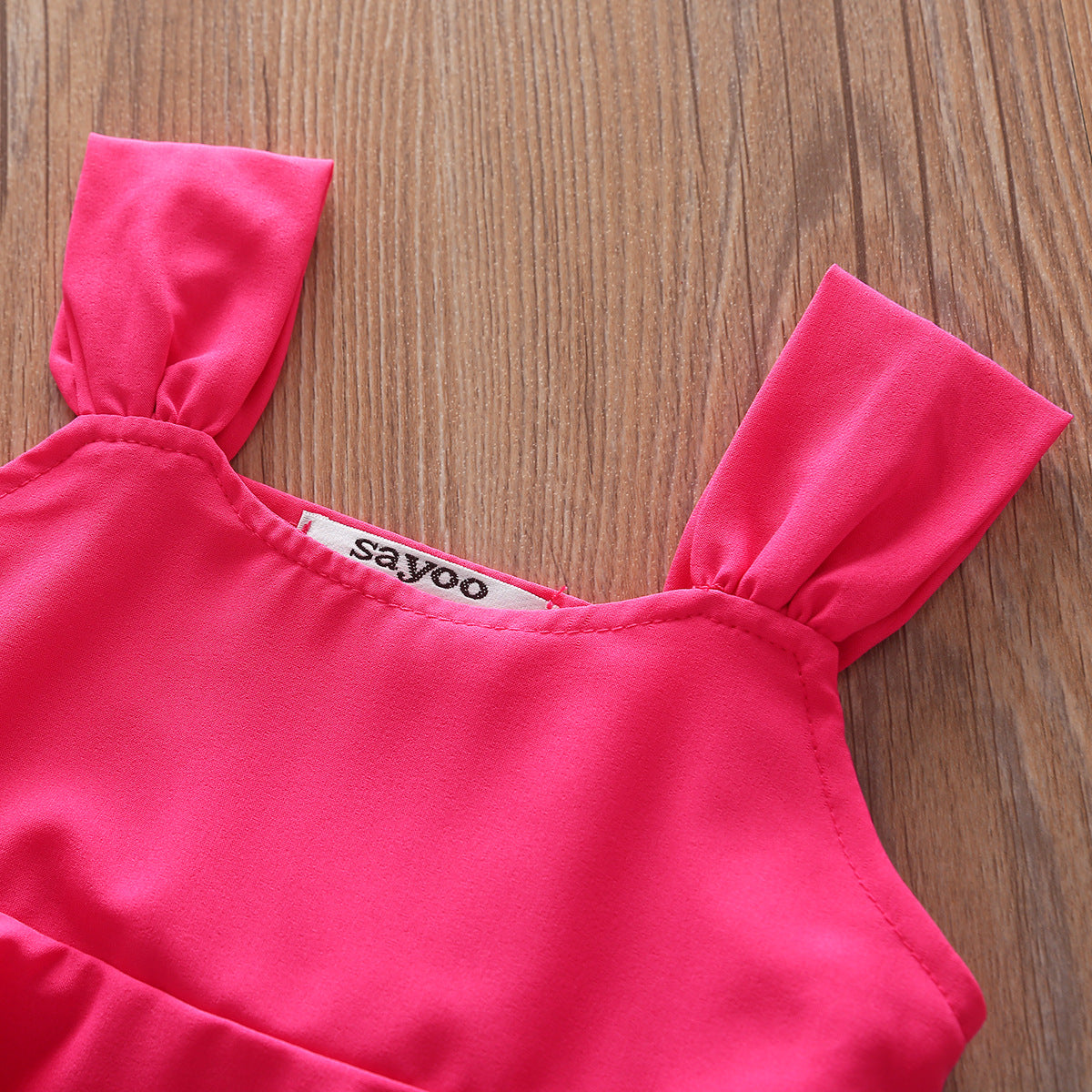 European And American Hot Selling Girls Sling Strapless Top  Rose Denim Ripped Shorts Suit