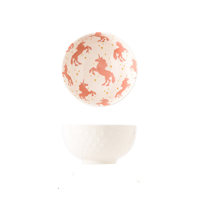 Japanese Relief Hand-painted Underglaze Ceramic Tableware