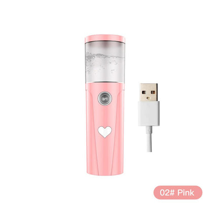 Portable And Portable Small Rechargeable Face Steaming And Moisturizing Instrument