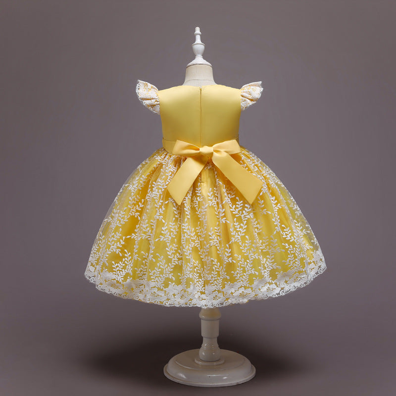 Princess Dress New Girl"s Gauze Puffy Skirt Flower Children"s Dance