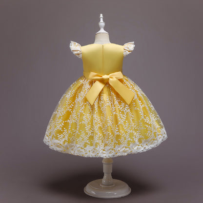 Princess Dress New Girl"s Gauze Puffy Skirt Flower Children"s Dance