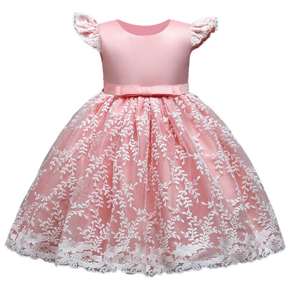 Princess Dress New Girl"s Gauze Puffy Skirt Flower Children"s Dance
