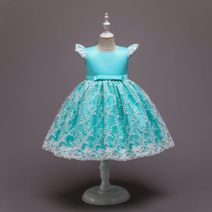 Princess Dress New Girl"s Gauze Puffy Skirt Flower Children"s Dance