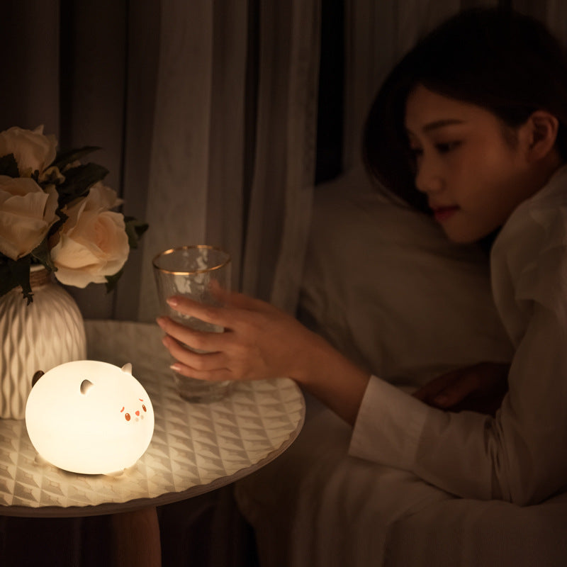 Bedroom Bedside Pat Sleep Creative Net Red Table Lamp