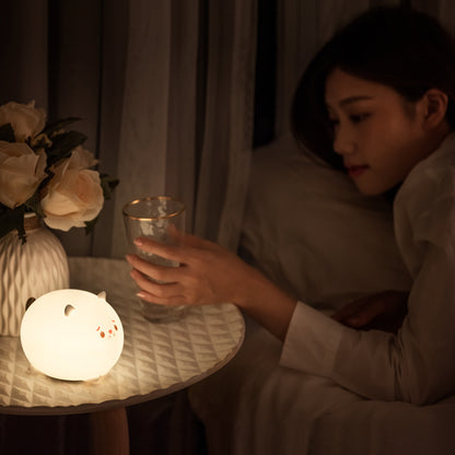 Bedroom Bedside Pat Sleep Creative Net Red Table Lamp