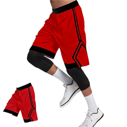 Summer New Men's Five Point Breathable Casual Sports Basketball Pants Shorts