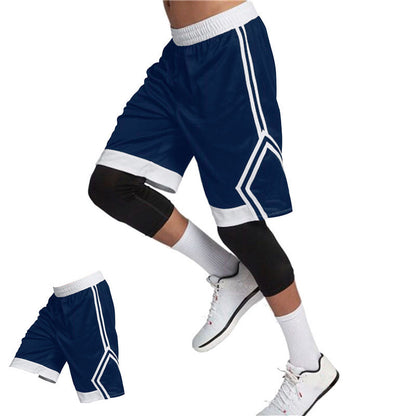 Summer New Men's Five Point Breathable Casual Sports Basketball Pants Shorts