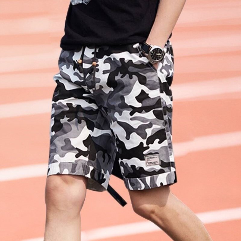 Five-point Pants Summer Casual Pants Male Camouflage Male Korean Version