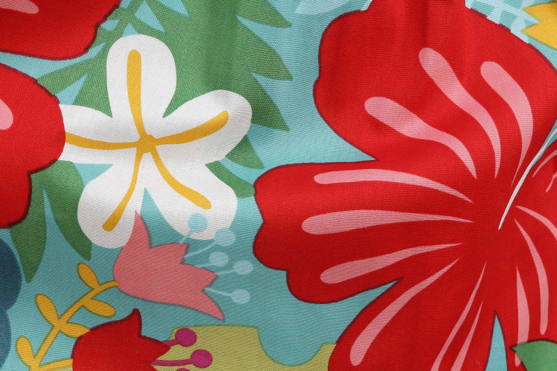 Summer New Style Round Neck Cotton Girls Color Print Skirt Vest Dress