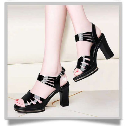 Fish Mouth Shoes Rome Waterproof Platform Women - FLIPSTYLEZLLC