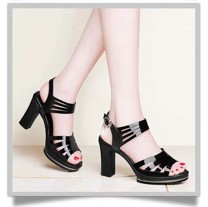 Fish Mouth Shoes Rome Waterproof Platform Women - FLIPSTYLEZLLC