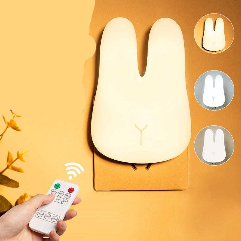 Remote Control Night Light Bedroom Bedside Soft Light Table Lamp