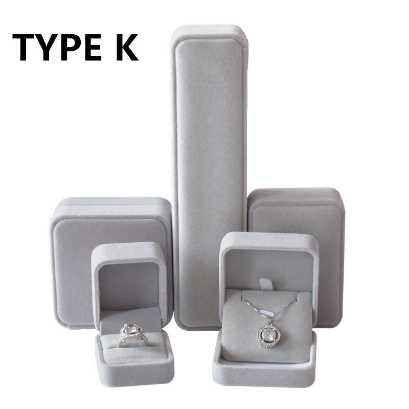 Jewelry Box Rounded Flannel Ring Pendant Bracelet Necklace Storage Packaging Gift Box Single Ring