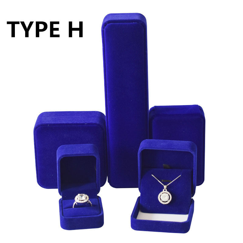 Jewelry Box Rounded Flannel Ring Pendant Bracelet Necklace Storage Packaging Gift Box Single Ring